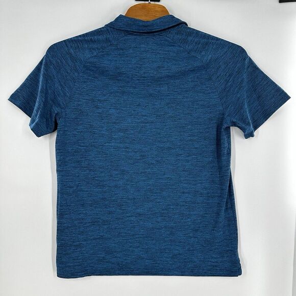 HURLEY Men's Ultra Soft Stretch Moisture Wicking Performance Polo Shirt Blue L - Picture 6 of 8